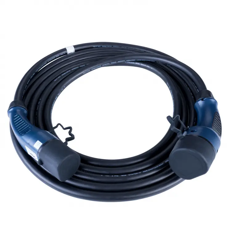 Câble de recharge – Triphasé – 32A – Type 2/ Type 2 – 4m - 1001Bornes