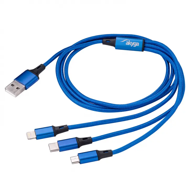 Câble USB-A/C vers USB-C/Micro-USB/Lightning – 2m
