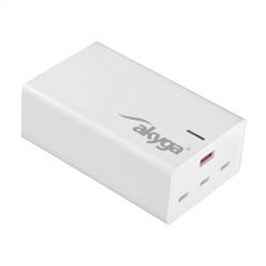 USB Charger AK-CH-25 USB-A + 3x USB-C PD 5-28V / max. 5A 140W Quick Charge 3.0 GaN