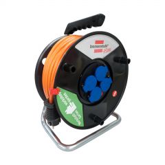 Extension Cord Reel Brennensthul Akyga AK-CR-06 Splash-proof Cord Holder 4 Socets 3x1.5 mm IP44 50 m