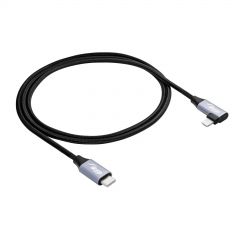 Angle Cable USB type C / Ligtning 1m AK-USB-56 30W Mesh