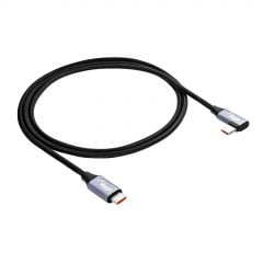 Angle Cable USB type C / USB type C 1m AK-USB-54 60W Mesh