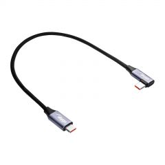 Angle Cable USB type C / USB type C 30cm AK-USB-53 60W Mesh