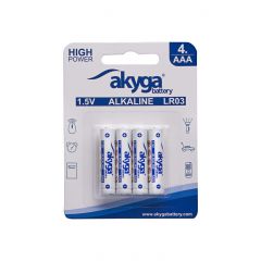 Alkaline Battery AAA LR03 Akyga AKY1971 1.5V / 1300mAh 4pcs