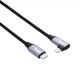 Additional image Angle Cable USB type C / Ligtning 30cm AK-USB-55 30W Mesh