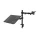 Additional image Monitor Arm with Laptop Table AK-MB-04 VESA 75x75mm / 100x100mm 15-32"