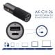 Additional image USB Car Charger AK-CH-26 USB-A + USB-C PD 5-20V / max. 5A 100W Quick Charge 3.0 GaN