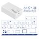 Additional image USB Charger AK-CH-25 USB-A + 3x USB-C PD 5-28V / max. 5A 140W Quick Charge 3.0 GaN