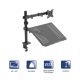 Additional image Monitor Arm with Laptop Table AK-MB-04 VESA 75x75mm / 100x100mm 15-32"