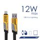 Additional image Cable USB A + USB type C / USB type C + Lightning 1m AK-USB-57 65W