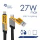 Additional image Cable USB A + USB type C / USB type C + Lightning 1m AK-USB-57 65W